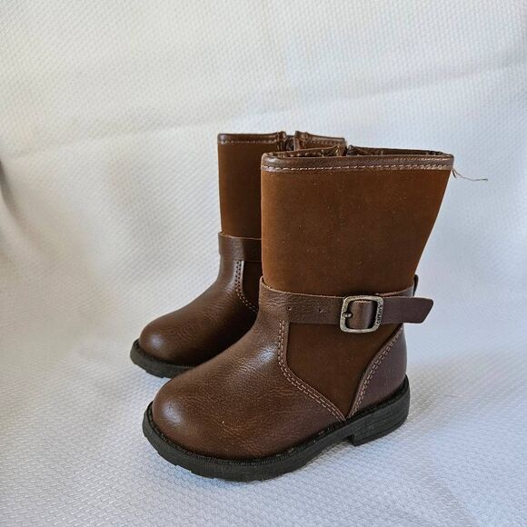 Carter's Toddler Girls Riding Boots in Brown Size 5 - Picture 2 of 5